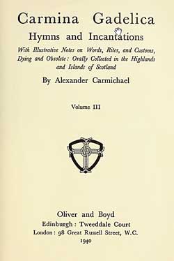 Carmina Gadelica vol 3